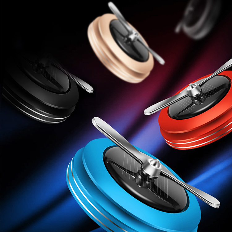  معطر هواء للسيارة يعمل بالطاقة الشمسية ، موزع علاجي عطري للسيارة ، ملحقات ديكور داخلي للسيارة