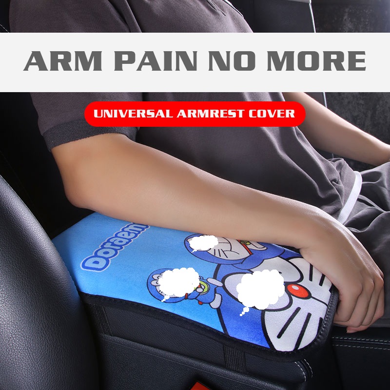 زغب العديد من أنماط الرسوم المتحركة الجميلة ، مسند الذراع الكرتوني للسيارة ، وسادة وحدة التحكم المركزية ، وسادة صندوق مسند الذراع المركزي