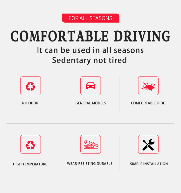 03 غطاء وسادة مقعد السيارة مسامي ومقاوم للاهتراء