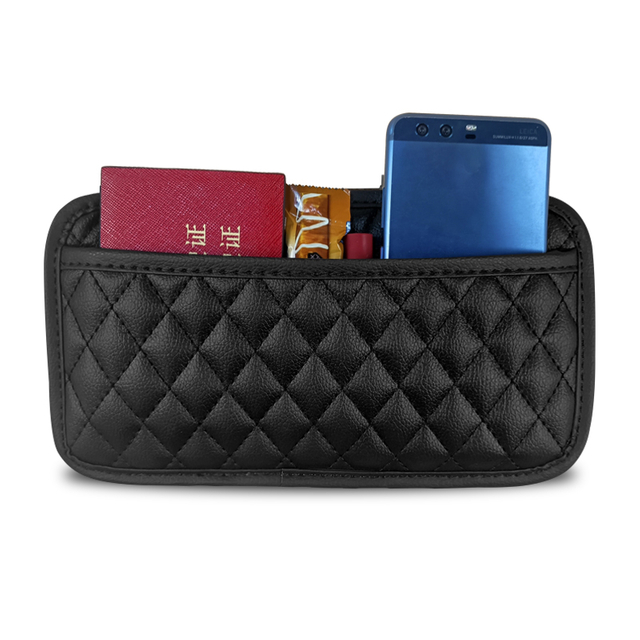  حقيبة منظم للجيب الجانبي للسيارة ، حامل نظارة شمسية للهاتف الخلوي ، منظم ملحقات داخلي لمقعد السيارة ، وحدة تحكم باب السيارة ، حقيبة تخزين من الجلد الليتشي ، حقيبة تخزين للهاتف المحمول