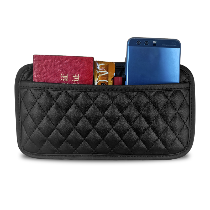  حقيبة منظم للجيب الجانبي للسيارة ، حامل نظارة شمسية للهاتف الخلوي ، منظم ملحقات داخلي لمقعد السيارة ، وحدة تحكم باب السيارة ، حقيبة تخزين من الجلد الليتشي ، حقيبة تخزين للهاتف المحمول