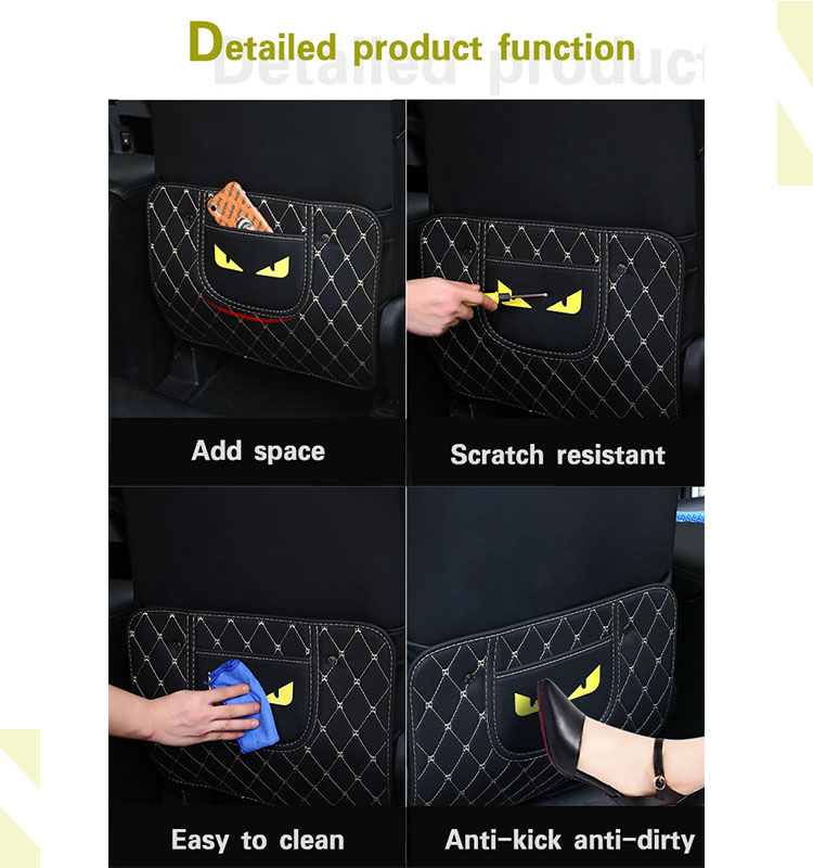 04 حامي خلفي لمقعد السيارة بطباعة شعار مخصص