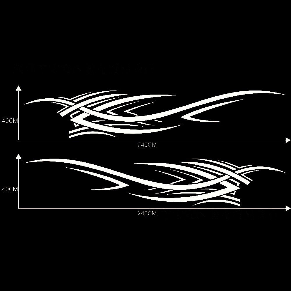 لهب الطوطم الخصر خط ملصقات تعديل ملصقات جسم السيارة ملصقات تزيين جسم السيارة العامة