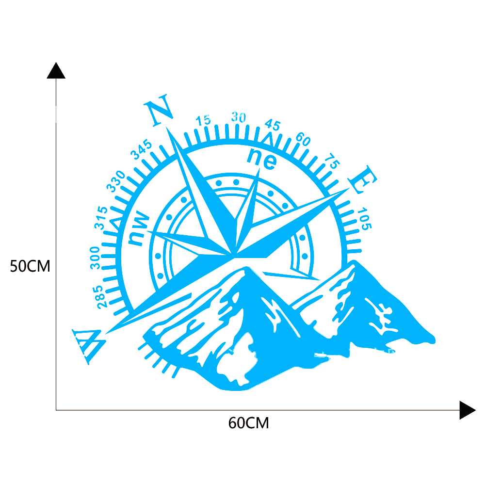 بوصلة السيارة الطوطم ملصق الشارات هود ملصقات السيارات هود الجسم الشارات سحب الزهور العالمي