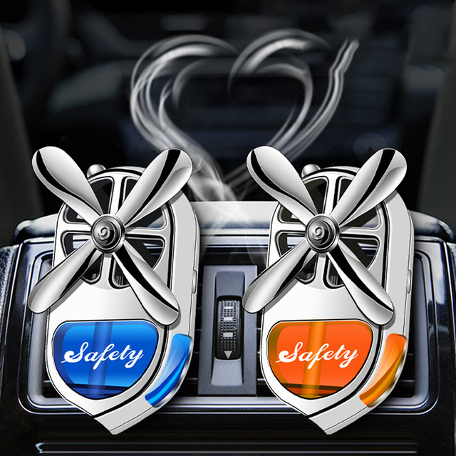 معطر هواء للسيارة يدوم طويلاً معطر للسيارة بزيت عطري مع 4 زيوت عطرية طبيعية (كولونيا ، محيط ، أوسمانثوس ، ليمون) لمخرج هواء السيارة