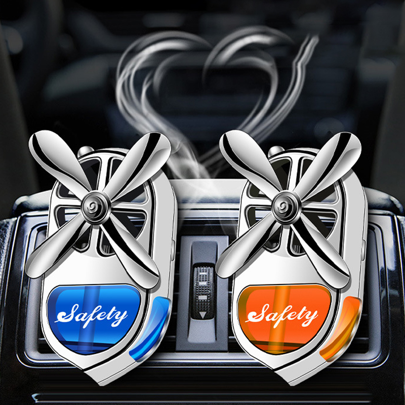 معطر هواء للسيارة يدوم طويلاً معطر للسيارة بزيت عطري مع 4 زيوت عطرية طبيعية (كولونيا ، محيط ، أوسمانثوس ، ليمون) لمخرج هواء السيارة