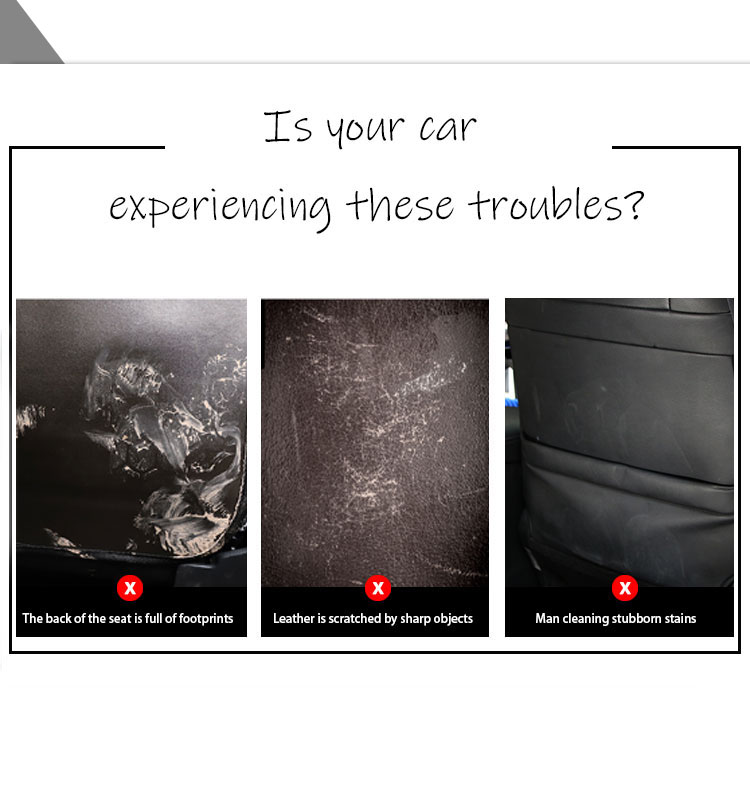 12 شعار مخصص طباعة حامي مقعد السيارة الخلفي