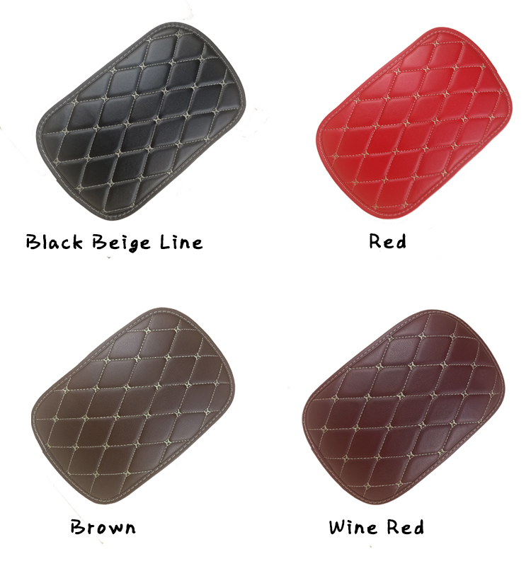 06 غطاء وسادة مسند ذراع السيارة الجلدي