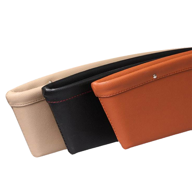 حشو فجوة مقعد السيارة قسط بو الجلود الكاملة مقعد وحدة التحكم المنظم جيب السيارة المنظم اكسسوارات السيارات الداخلية مقعد السيارة الجانب قطرة العلبة الماسك