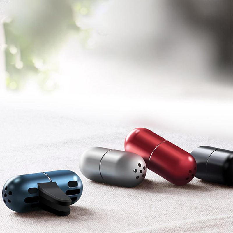 الألومنيوم ميني كبسولة العطور المعطر الهواء تنفيس رائحة السيارة الإبداعية رائحة العطر الناشر تنفيس كليب كولونيا السيارات المورد 