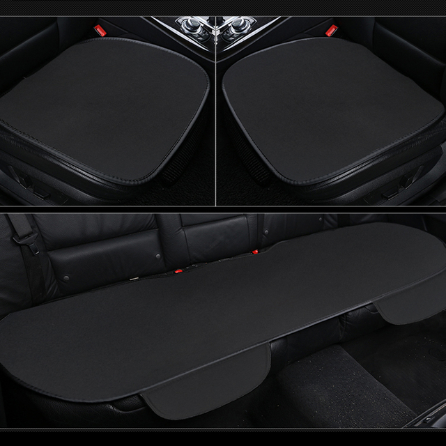 وسادة من الحرير الجليدي للسيارة ، غطاء مقعد قابل للتهوية ، بساط مقعد مانع للانزلاق ، لوازم السيارة ، أغطية سفلية لمقعد السيارة ، زوج واحد من وسادة مقعد السائق الأمامي وغطاء مقعد خلفي مناسب عالميًا بنسبة 90٪ مركبات