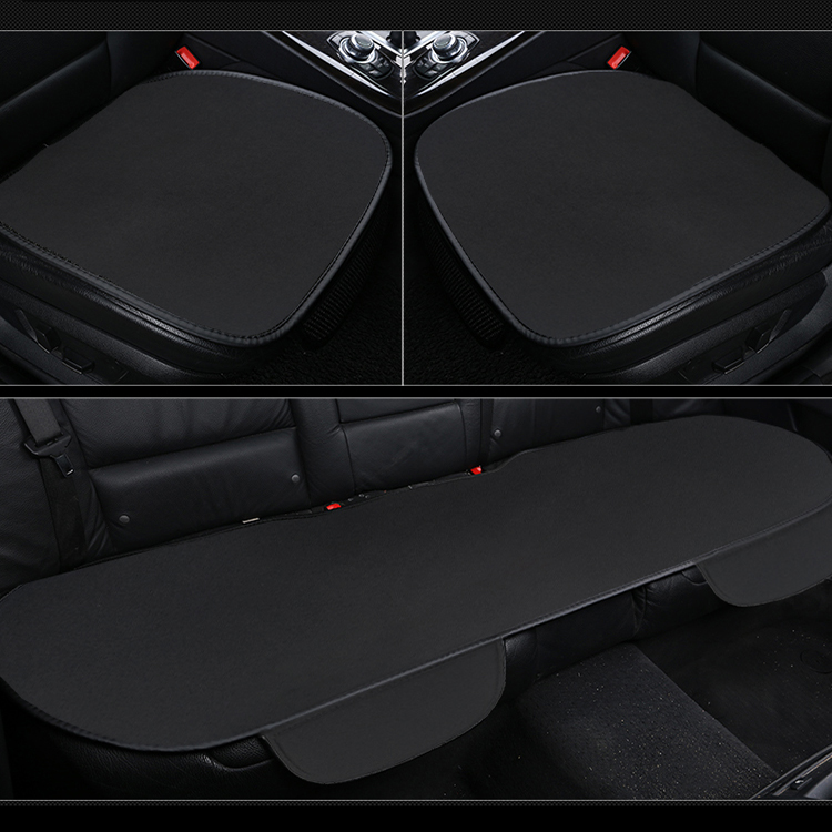 وسادة من الحرير الجليدي للسيارة ، غطاء مقعد قابل للتهوية ، بساط مقعد مانع للانزلاق ، لوازم السيارة ، أغطية سفلية لمقعد السيارة ، زوج واحد من وسادة مقعد السائق الأمامي وغطاء مقعد خلفي مناسب عالميًا بنسبة 90٪ مركبات