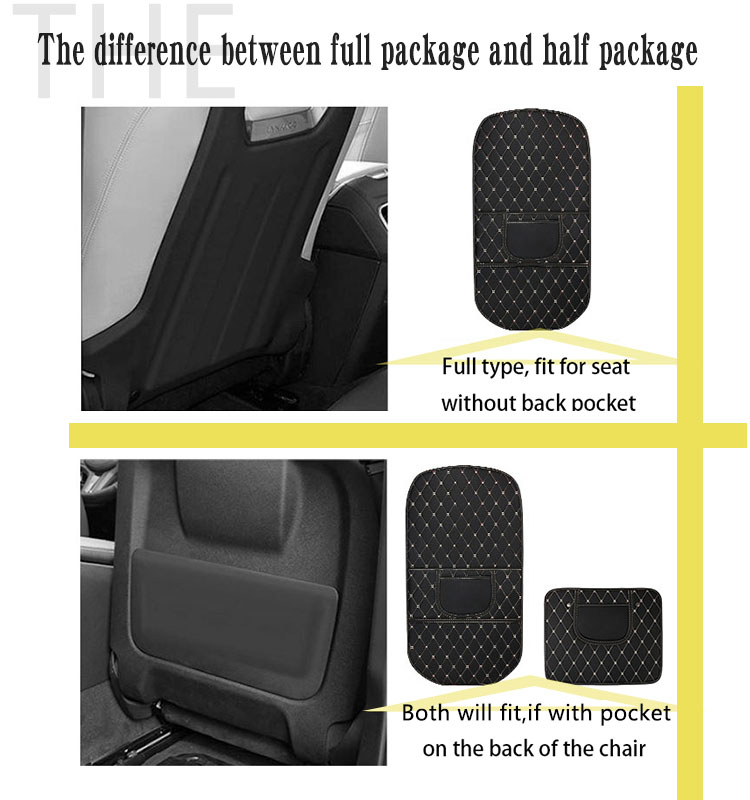 10 حامي خلفي لمقعد السيارة بطباعة شعار مخصص