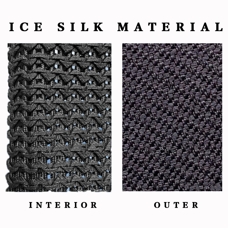 غطاء مقعد السيارة من الجلد المسامي من الحرير الجليدي الصيفي مع مروحة للتهوية