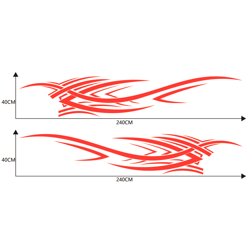 لهب الطوطم الخصر خط ملصقات تعديل ملصقات جسم السيارة ملصقات تزيين جسم السيارة العامة