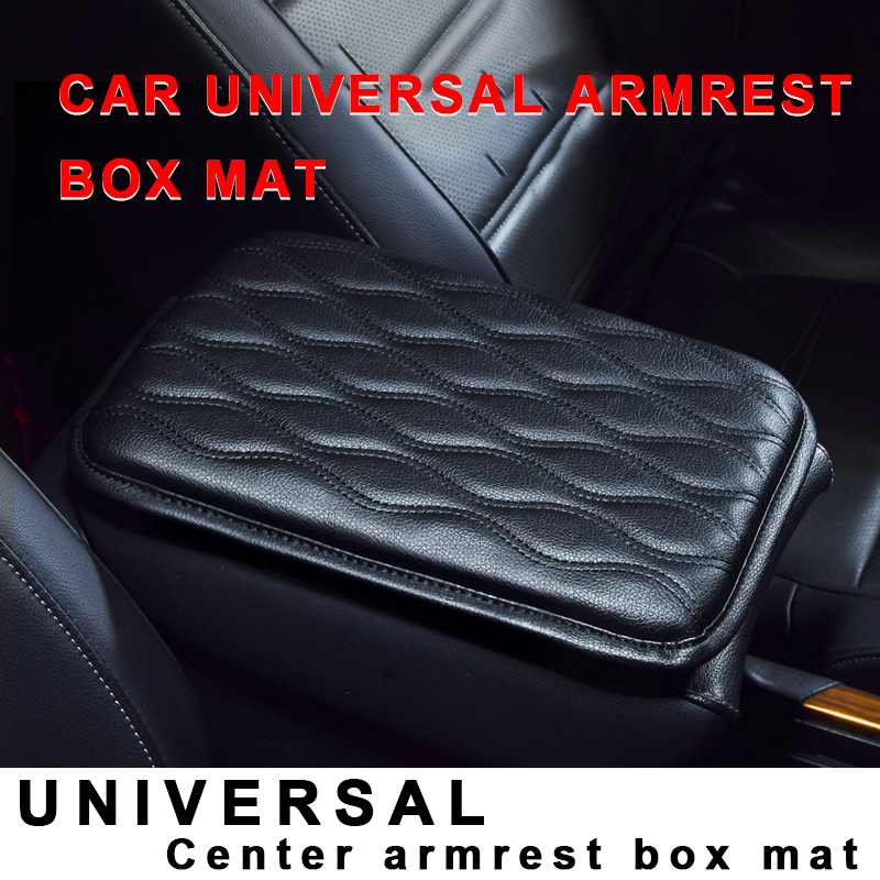 غطاء وسادة وحدة التحكم المركزية الأوتوماتيكي مناسب لسيارات الدفع الرباعي / الشاحنة / السيارة ، غطاء صندوق مقعد مسند ذراع السيارة المقاوم للماء ، غطاء مسند ذراع تلقائي من الجلد