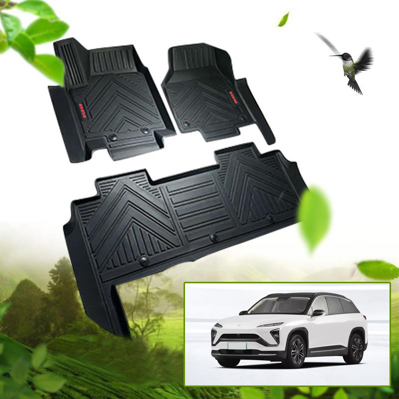TPE NIO ES8 FLOOR HATS MATS Custom Fit Black TPE FLOOR LINERS 1ST و 2ND ALL ALAYSER