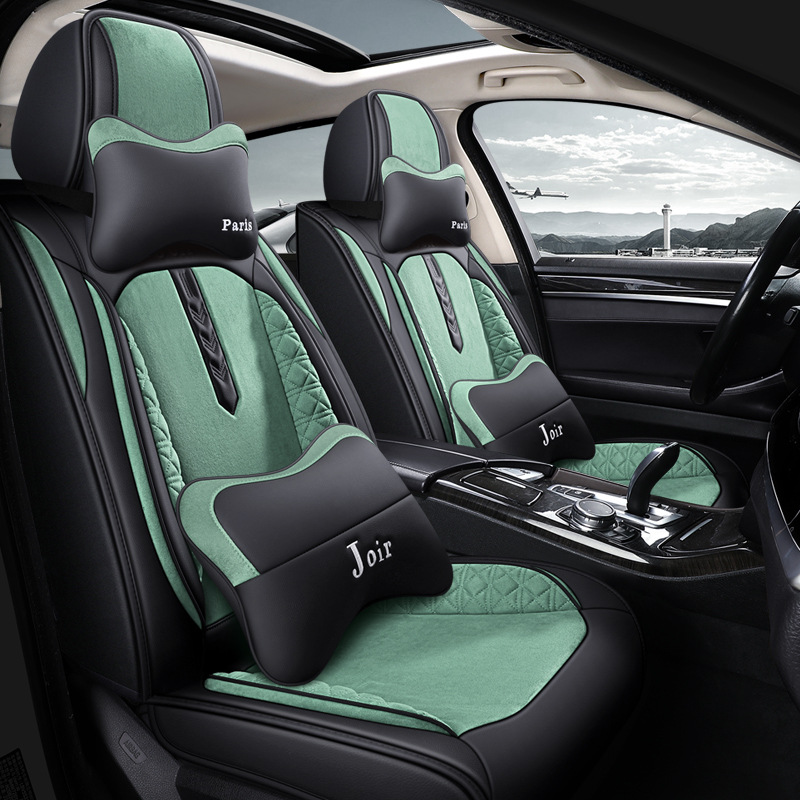  غطاء مقعد السيارة Universal Alcantara Cover Leather Care 5 مقعد 