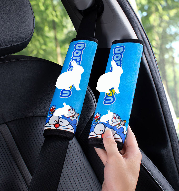 08 لينة قصيرة قطيفة حزام المقعد غطاء الكتف وسادة