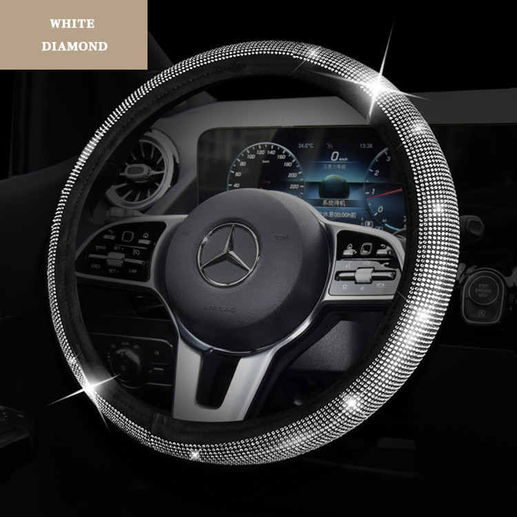 غطاء عجلة قيادة مرن مثقاب كامل بدون حزام داخلي مرن للسيارة Audi قابل للتنفس ومضاد للانزلاق واقي عجلة القيادة للنساء والحفلات وهدايا أعياد الميلاد