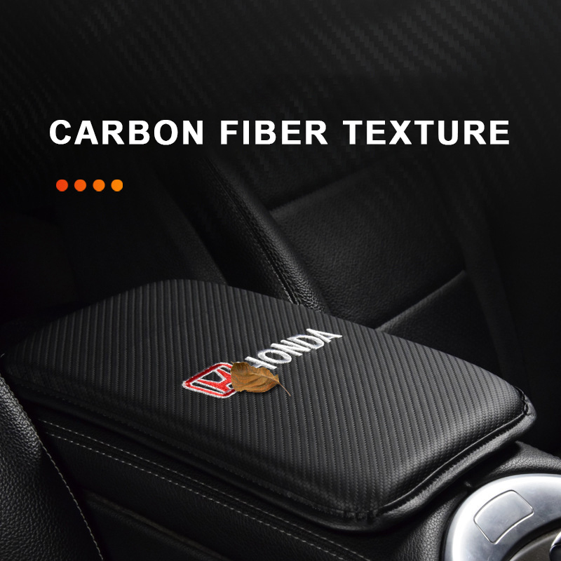 وسادة وحدة التحكم المركزية للسيارة ، غطاء صندوق مقعد مسند ذراع السيارة العالمي المقاوم للماء ، ملحقات السيارة الداخلية ، واقي غطاء مسند الذراع من ألياف الكربون لمعظم المركبات ، سيارات الدفع الرباعي ، الشاحنة ، السيارة (أسود)