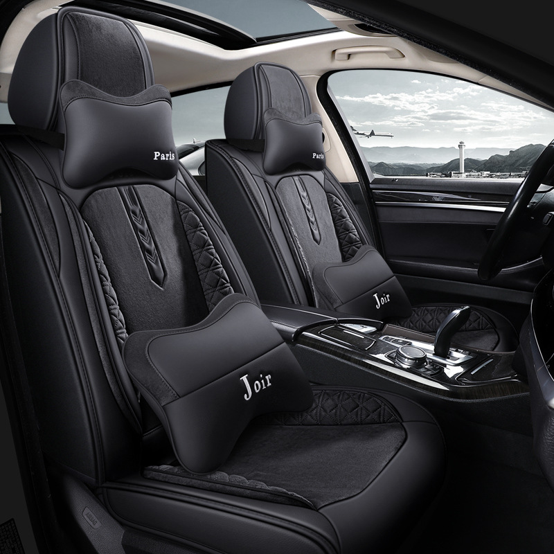  غطاء مقعد السيارة Universal Alcantara Cover Leather Care 5 مقعد 