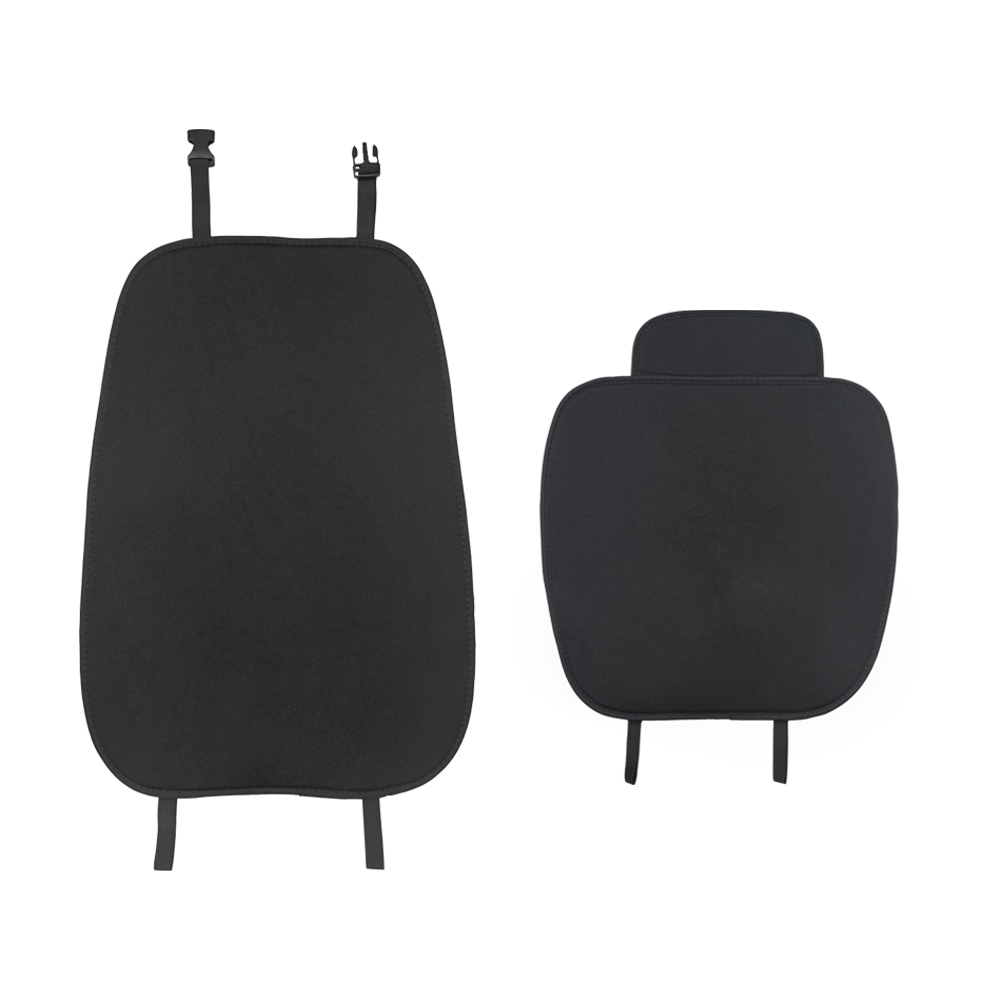 وسادة من الحرير الجليدي للسيارة ، غطاء مقعد قابل للتهوية ، بساط مقعد مانع للانزلاق ، لوازم السيارة ، أغطية سفلية لمقعد السيارة ، زوج واحد من وسادة مقعد السائق الأمامي وغطاء مقعد خلفي مناسب عالميًا بنسبة 90٪ مركبات