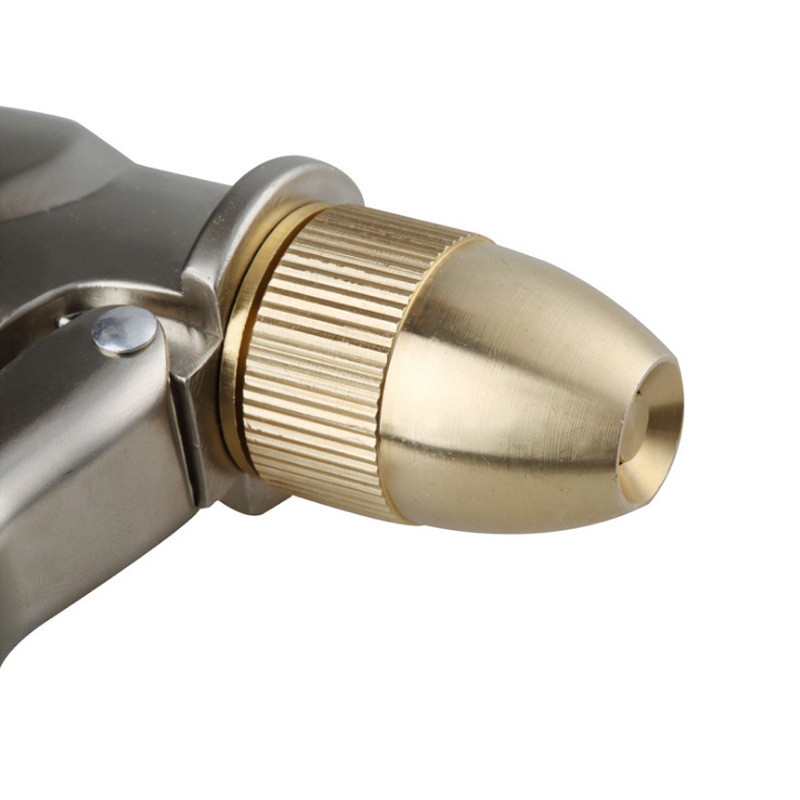 فوهة خرطوم الحديقة، أدوات الري والتنظيف المنزلية، مسدس رش نحاسي عالي الضغط، لغسيل السيارات