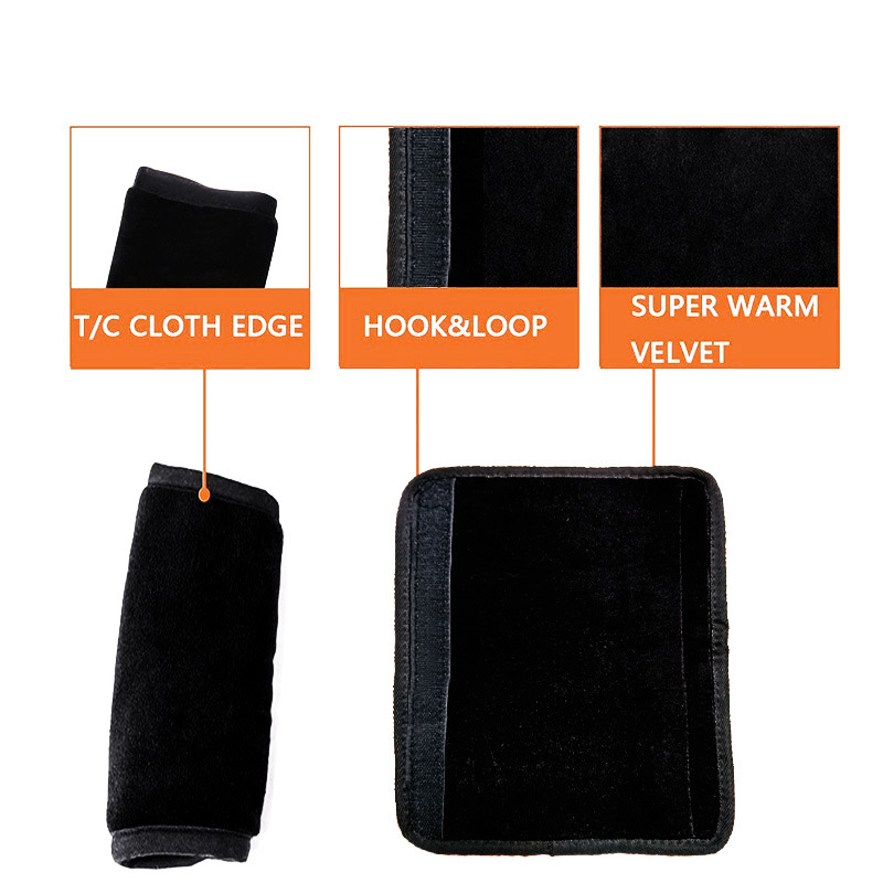 وسادات كتف أحزمة مقاعد السيارة للأطفال الرضع ، أغطية أحزمة أمان فائقة النعومة لجميع مقاعد السيارة / كرسي الدفع / عربة الأطفال