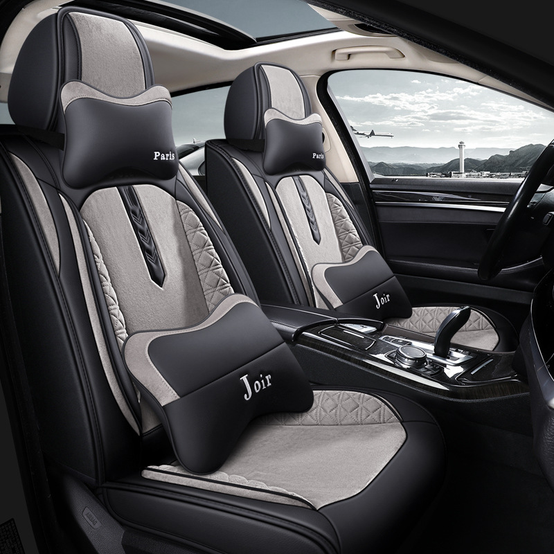  غطاء مقعد السيارة Universal Alcantara Cover Leather Care 5 مقعد 