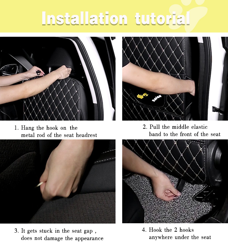 09 حامي خلفي لمقعد السيارة بطباعة شعار مخصص