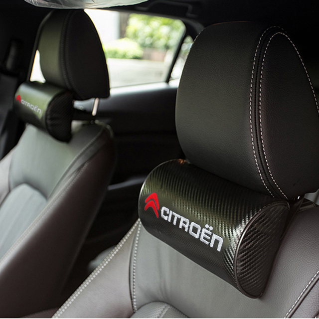 ألياف الكربون السيارات الاسترخاء مسند الرأس سيارة الرقبة وسادة الرقبة دعم لآلام الرقبة السفر