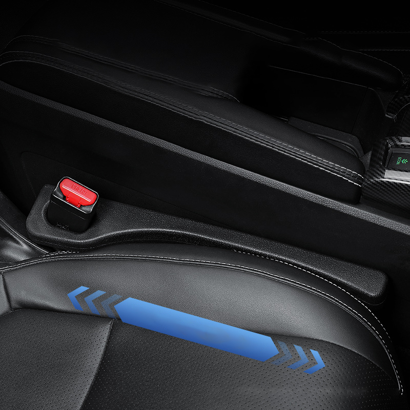 شريط توصيل حشو فجوات مقعد السيارة عالمي للسيارة وسيارات الدفع الرباعي والشاحنات، مصنوع من جلد البولي يوريثان، مانع لشقوق المقعد الجانبي للسيارات، يملأ الفجوة بين المقعد ووحدة التحكم لمنع الأشياء من السقوط