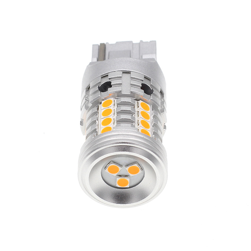  LED TEURL Signal Light 7440 WY21W الضوء العكسي فك تشفير W21W الأصفر ، ضوء الفرامل الضوء الأبيض