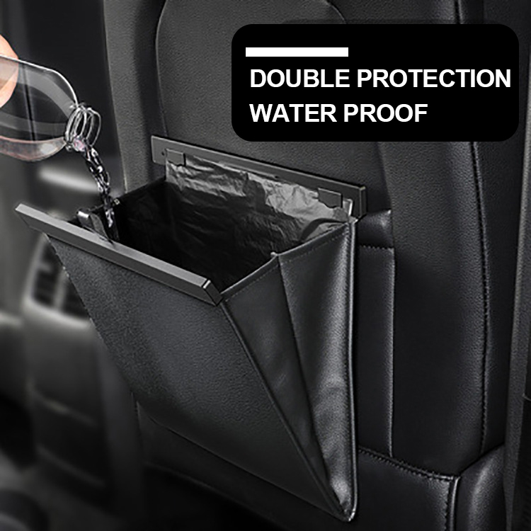 حقيبة قمامة للسيارة قابلة للطي ذات سعة كبيرة للمقعد الخلفي صندوق تخزين مقاوم للماء حقيبة قمامة معلقة