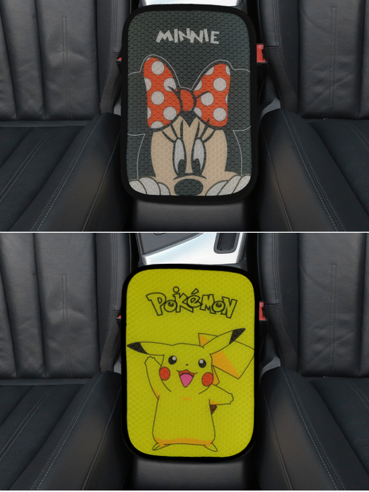 08 السيارات الكرتون مساند الذراع مركز وسادة وحدة التحكم