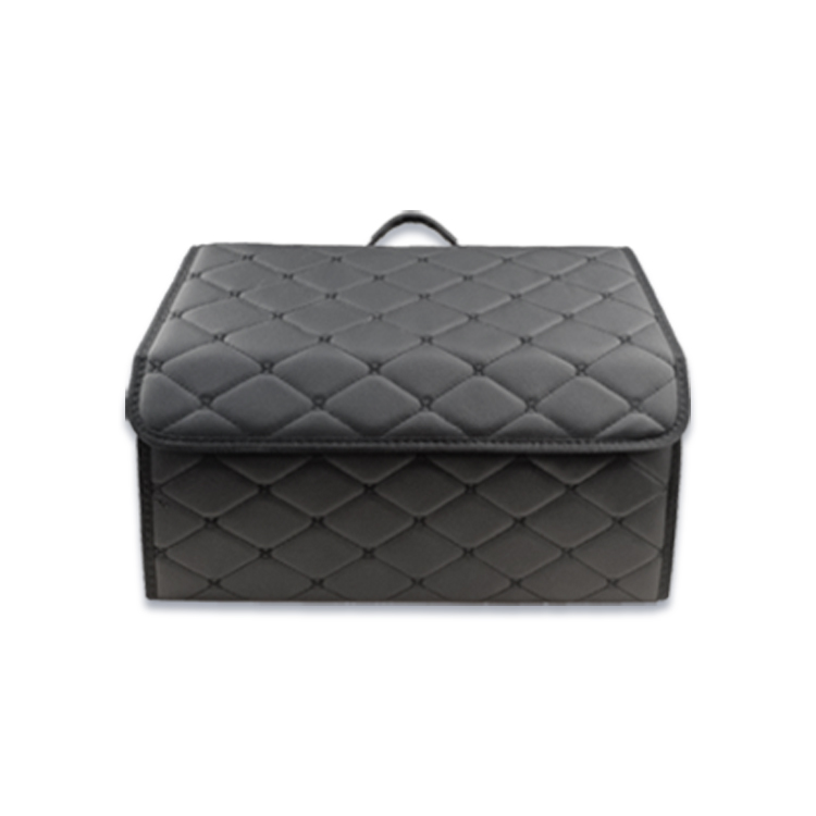 الماس التطريز بو الجلود صندوق تخزين السيارة من الورق المقوى صندوق منظم متعدد الوظائف