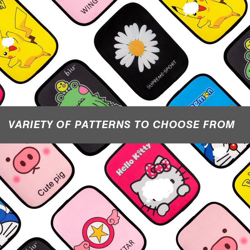 زغب العديد من أنماط الرسوم المتحركة الجميلة ، مسند الذراع الكرتوني للسيارة ، وسادة وحدة التحكم المركزية ، وسادة صندوق مسند الذراع المركزي