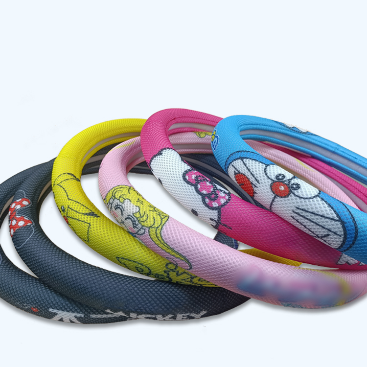 اكسسوارات الديكور سيارة العسل الجليد الحرير الكرتون غطاء عجلة القيادة