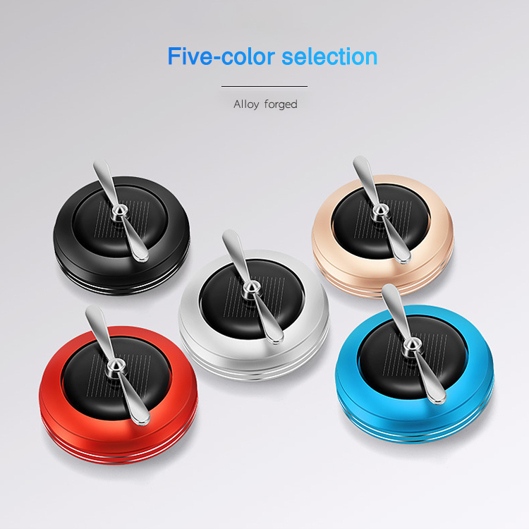  معطر هواء للسيارة يعمل بالطاقة الشمسية ، موزع علاجي عطري للسيارة ، ملحقات ديكور داخلي للسيارة