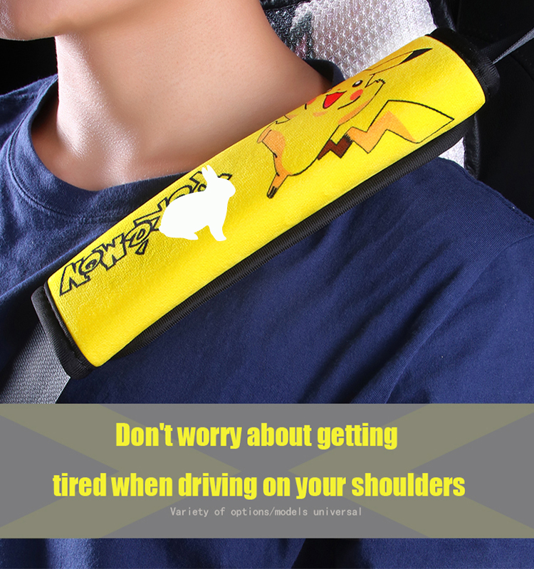 01 غطاء كتف وسادة لحزام المقعد قصير ناعم من القطيفة