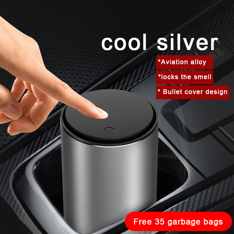 صندوق قمامة السيارة من Ben.Jack صندوق سيارة ABS مصنوع من سبائك الألومنيوم مع 35 قطعة حقيبة Gargabge