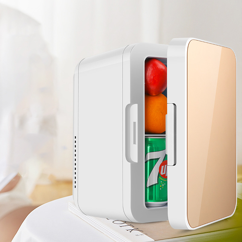 ثلاجة سيارة سعة 8 لتر ، مبرد ثلاجة شخصي صغير محمول ، سعة 6-10 لتر ، حار وبارد للاستخدام المزدوج للمنزل والسيارة