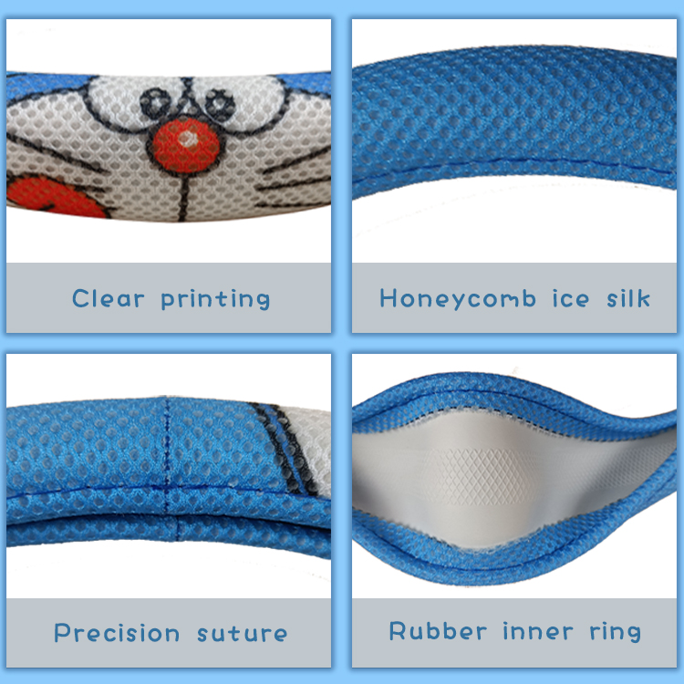 اكسسوارات الديكور سيارة العسل الجليد الحرير الكرتون غطاء عجلة القيادة