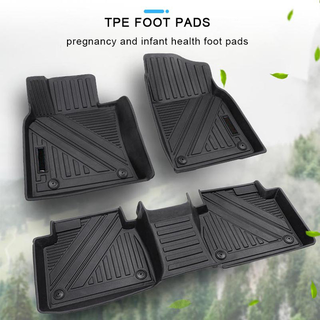 TPE NIO ES8 FLOOR HATS MATS Custom Fit Black TPE FLOOR LINERS 1ST و 2ND ALL ALAYSER