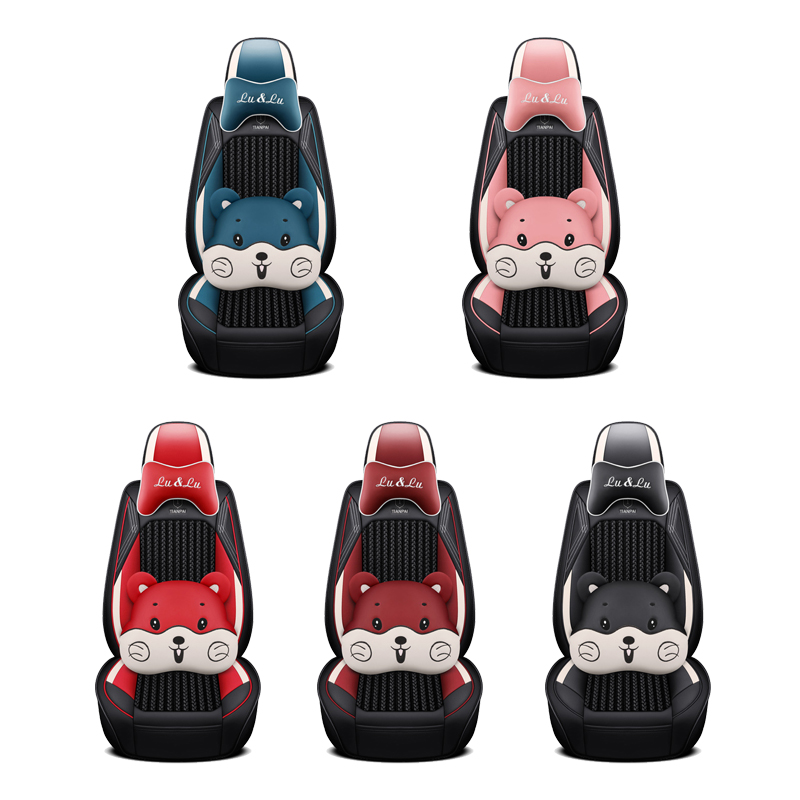 غطاء مقعد السيارة العالمي للجلد الرياضي للرياضة الجليدية 5 مقعد 