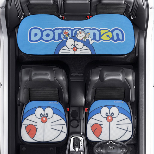 غطاء مقعد السيارة مصنوع من الحرير الجليدي بطباعة مخصصة غطاء مقعد قابل للتهوية مناسب عالمي بنسبة 90٪ للمركبات زوج واحد من وسادة مقعد السائق الأمامي وغطاء مقعد خلفي واحد 