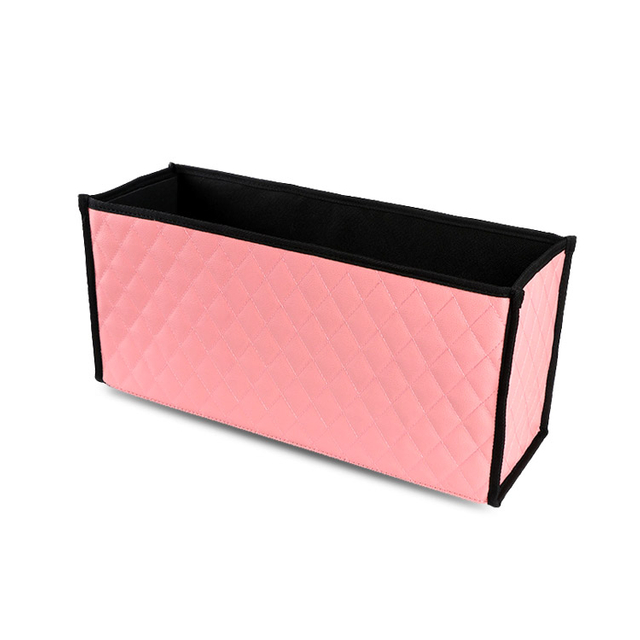 صناديق منظم السيارات الجلدية PVC مع مقبض بلاستيكي مع سحرية فيلكرو إغلاق السيارة تخزين الجذع منظم تطريز السيارة الجذع الجذع ل SGMW NINI