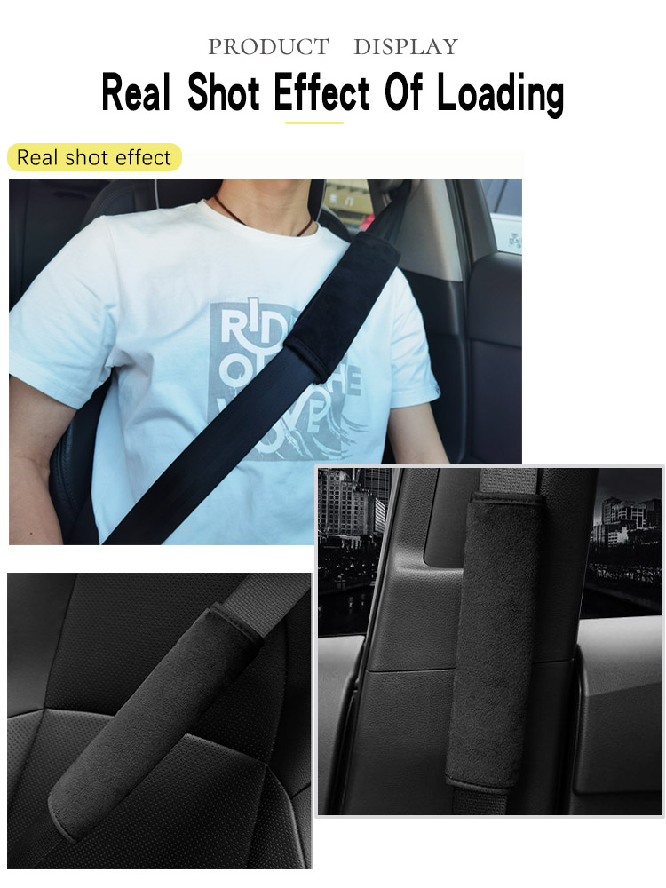 07 سوبر لينة وسادة الكتف الكشمير الطفل وسادة غطاء سيارة حزام الأمان