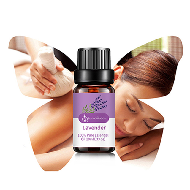 زيت Lunaqueen من مستخلصات نباتية أساسية للتدليك للعناية بالبشرة زيت اللافندر والليمون والأوكالبتوس وإكليل الجبل